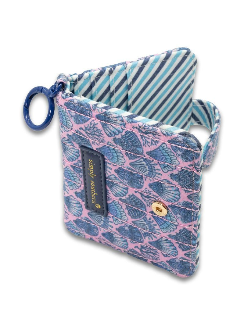Quilted ID Wallet, Seashell
