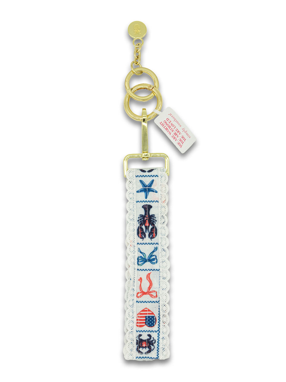 Lace Keyfob, Lobster Patch