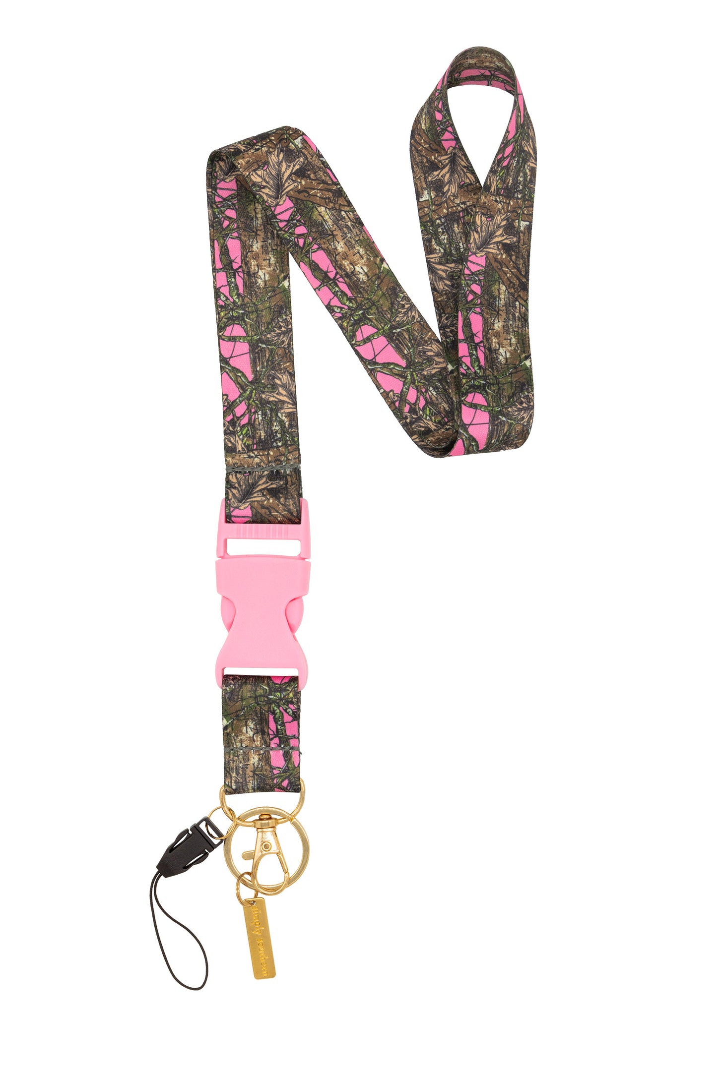 Lanyard, Camo Pink