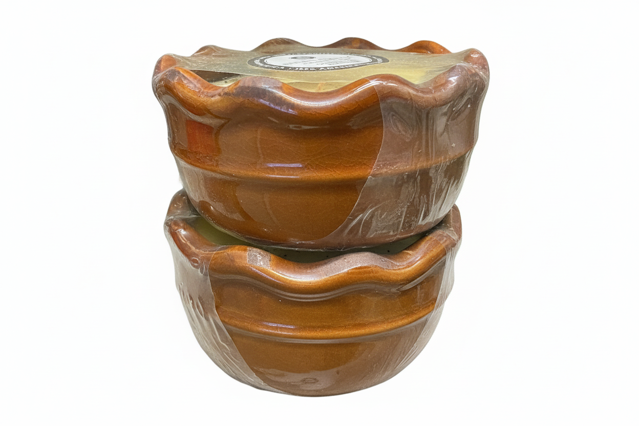 Cherry Almond Buttercream, Ruffled Bowl