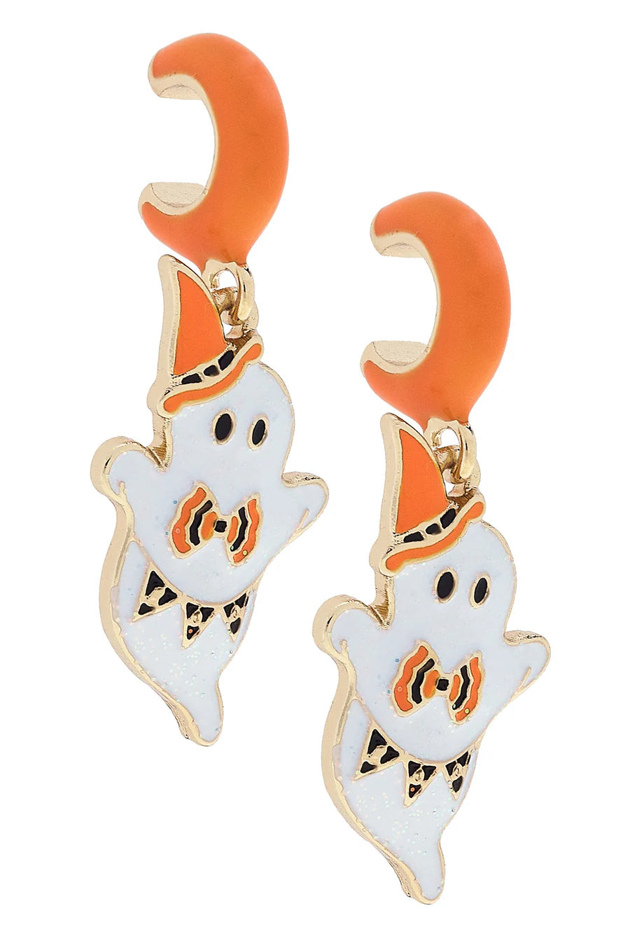 Halloween Ghost Huggie Hoop Earrings