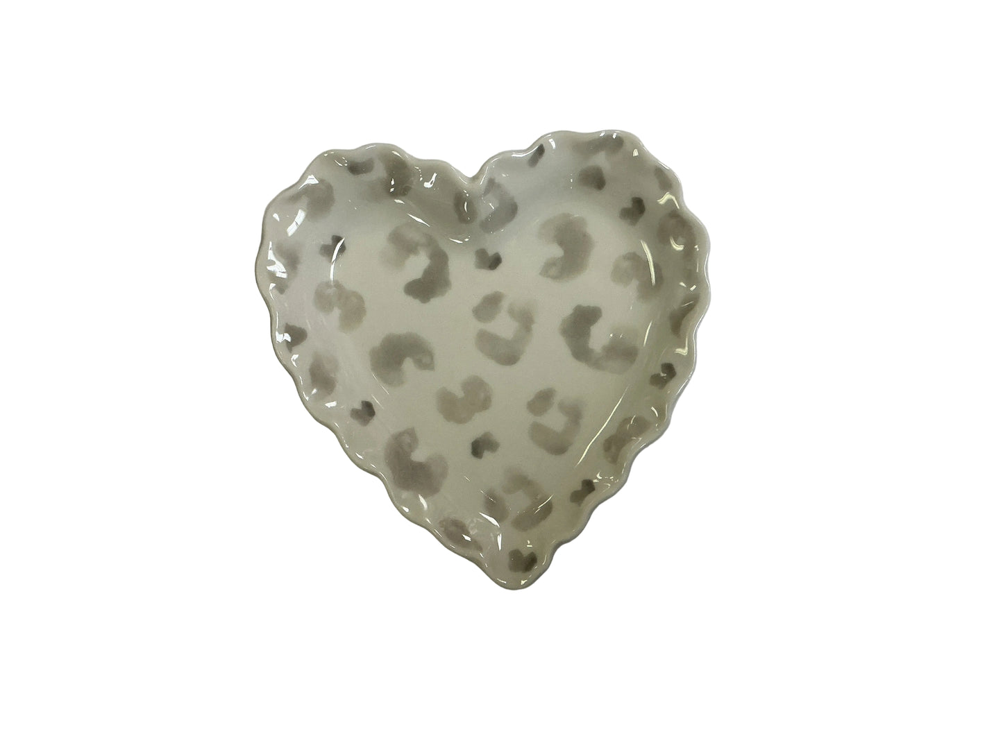 Grey Leopard Tidbit Plate