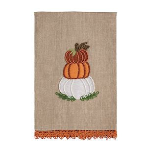 Stacked Bead Emb Gather Towel