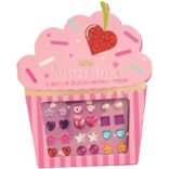 Sticker Earrings, Cupcake