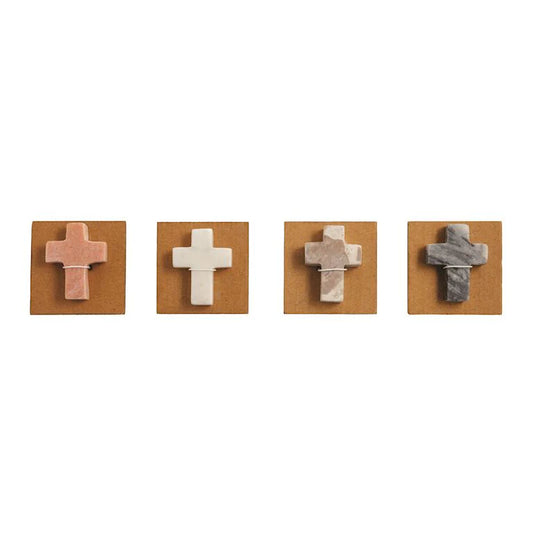 Marble Pocket Cross, Assorted Colors