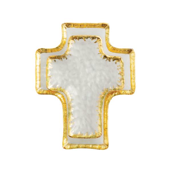 Glass Cross Tidbit Trays