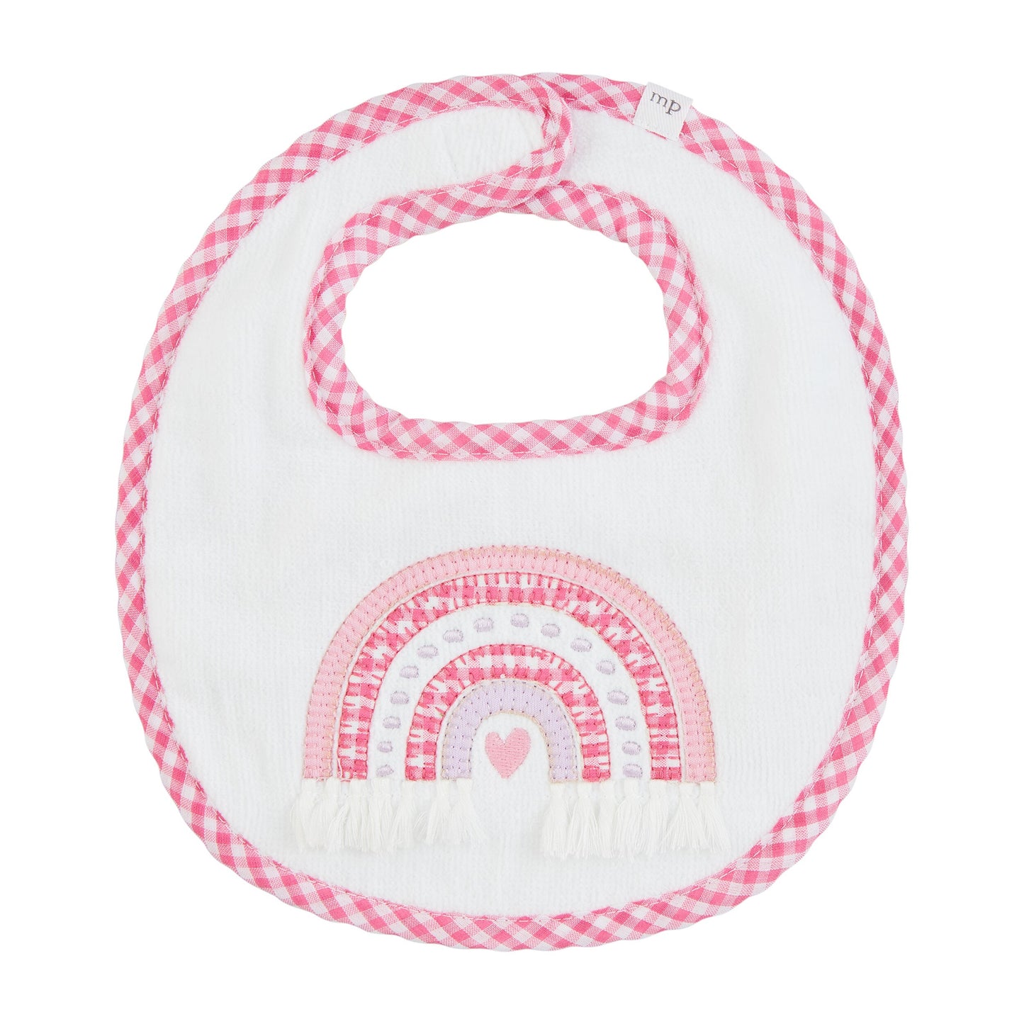Rainbow Applique Terry Bib