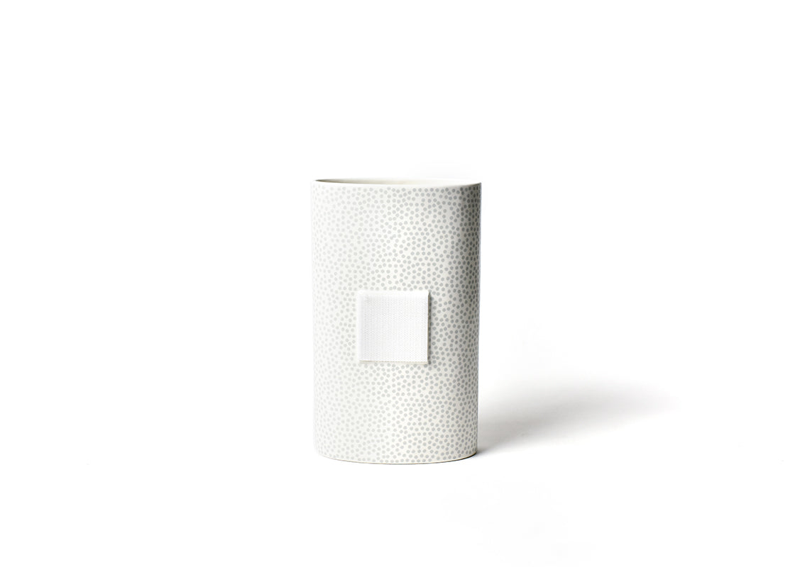 Big Oval Vase, Stone Small Dot