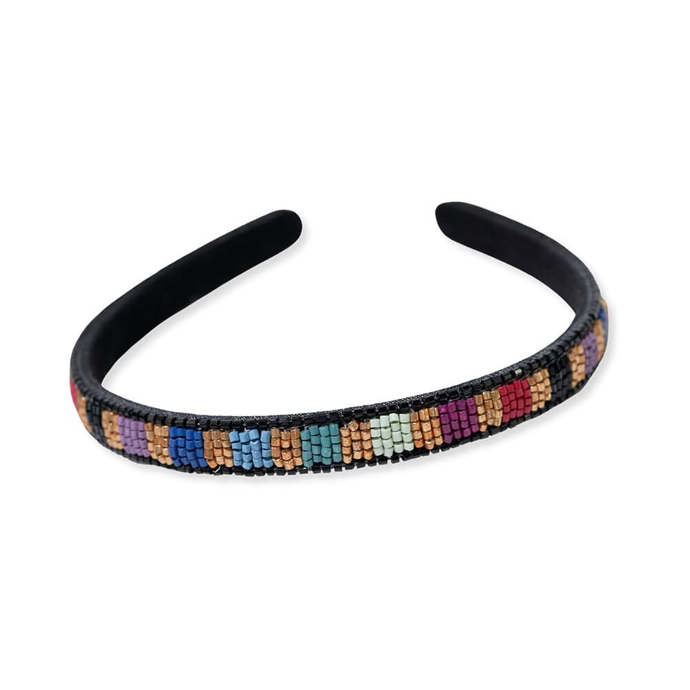 Sadie Vertical Colorblock Thin Luxe Headband Multi