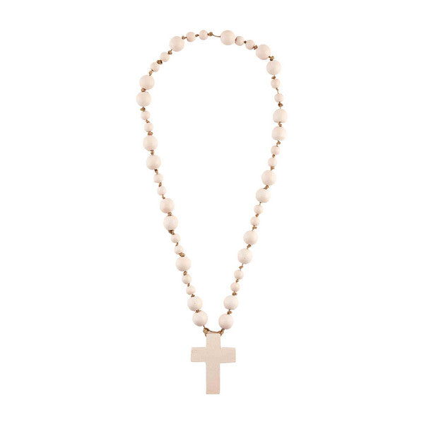 Light Pink Decorative Beaded Cross