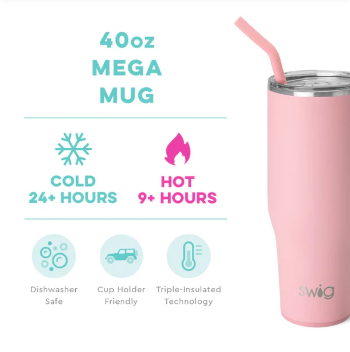 Blush Mega Mug 40oz