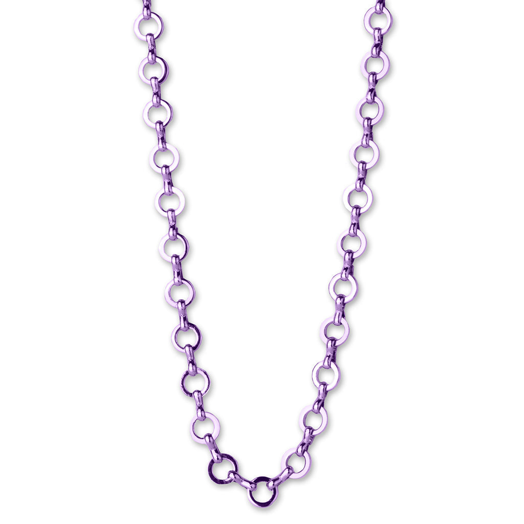 Necklace, Purple Chain