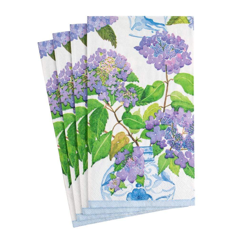 Paper Guest Towels, Hydrangeas and Porcelain