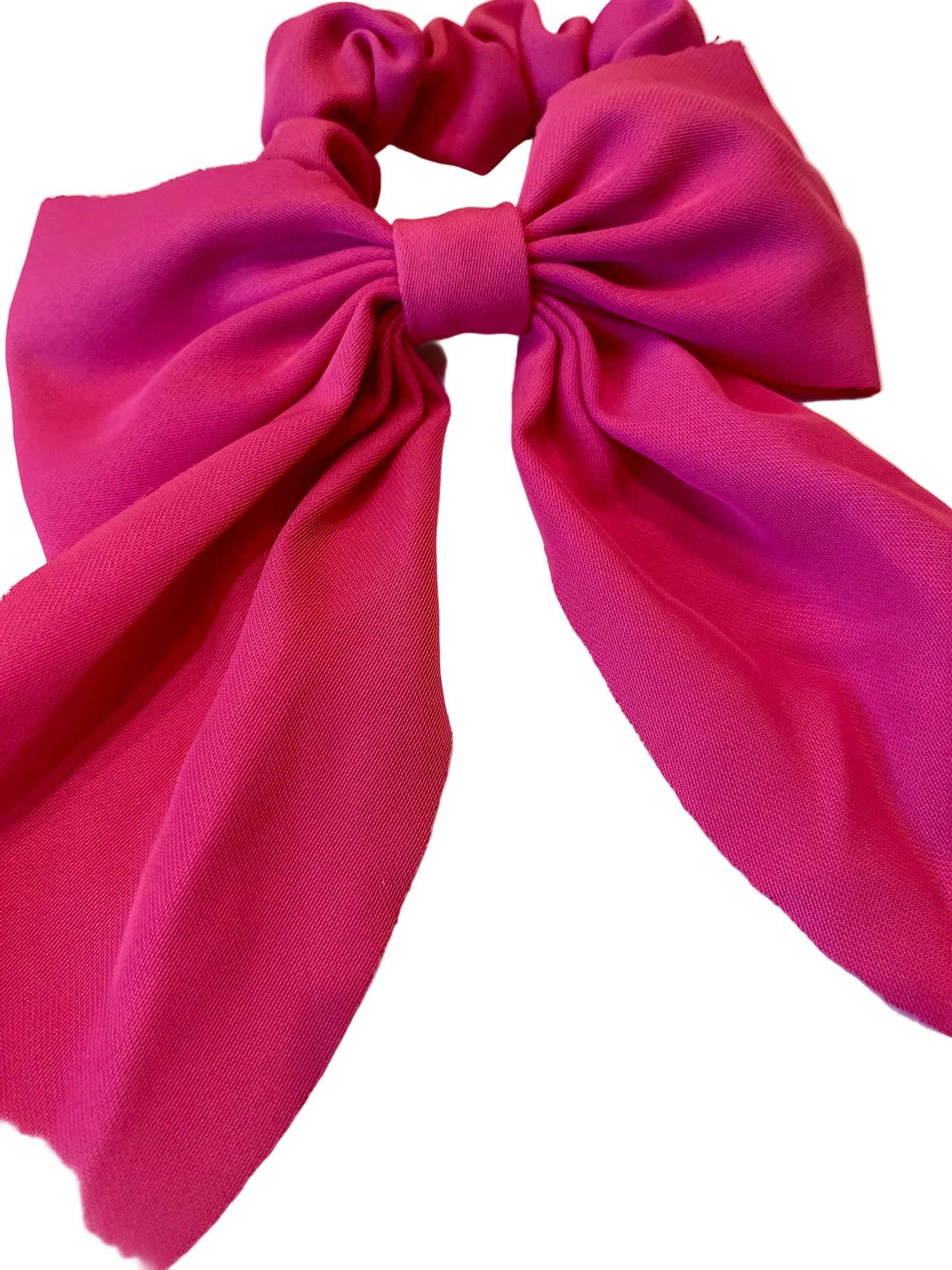 Bow Scrunchie Hot Pink