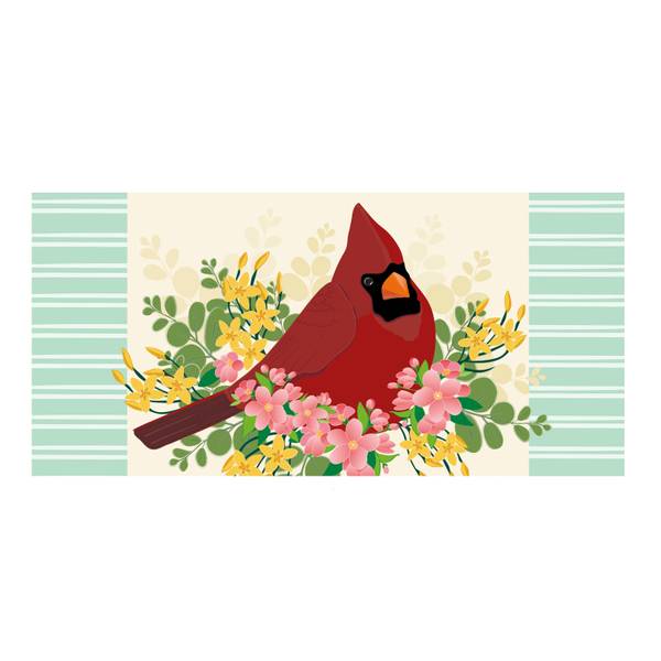 Switch Mat, Spring Floral Cardinal