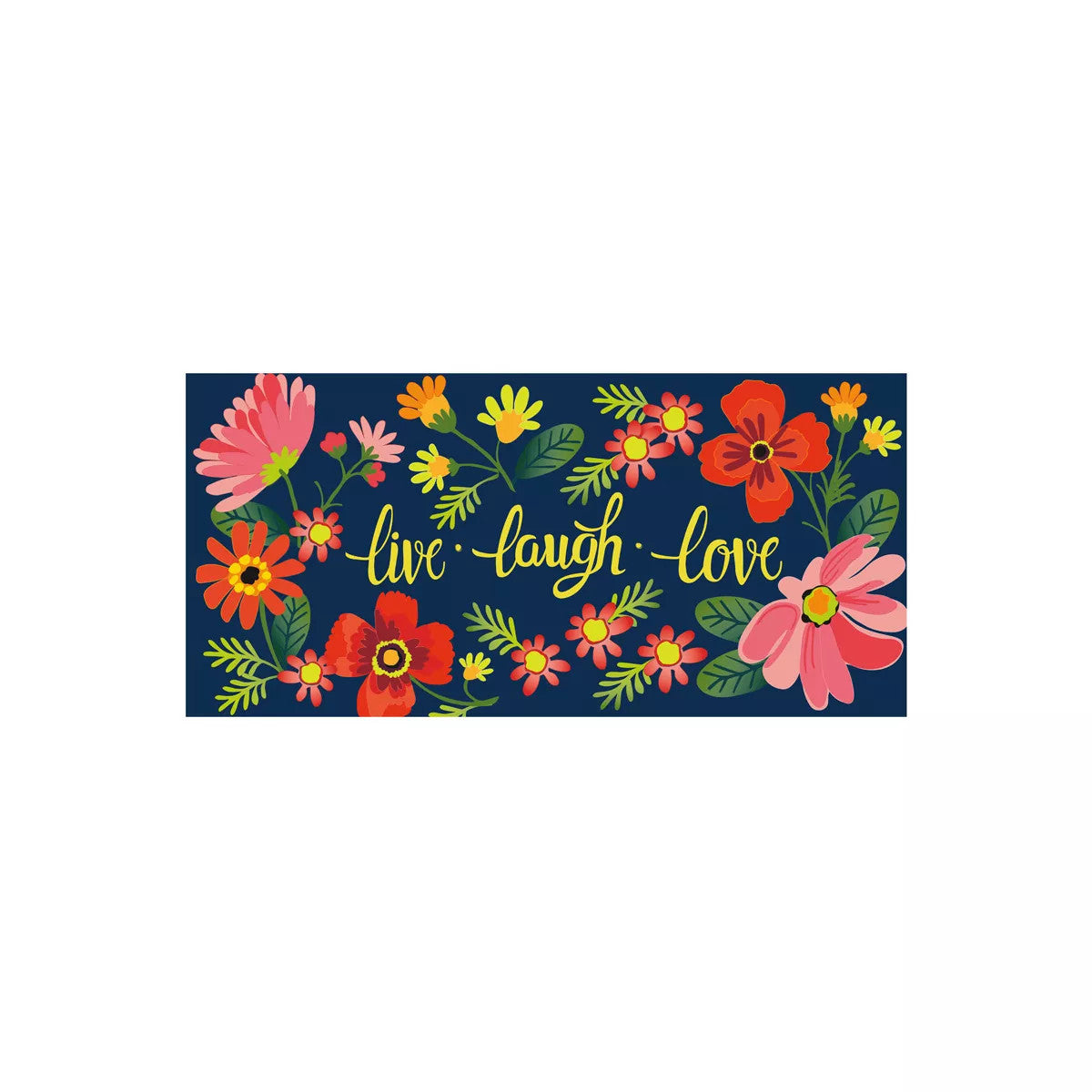 Live Laugh Love Floral Switch Mat