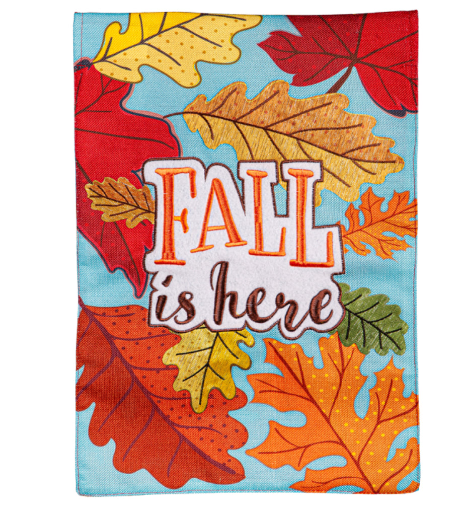 Burlap Garden Flag, Fall is Here