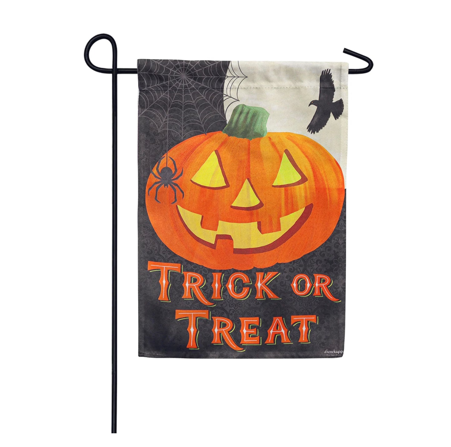 Garden Suede Flag, Trick or Treat Jack-o-Lantern