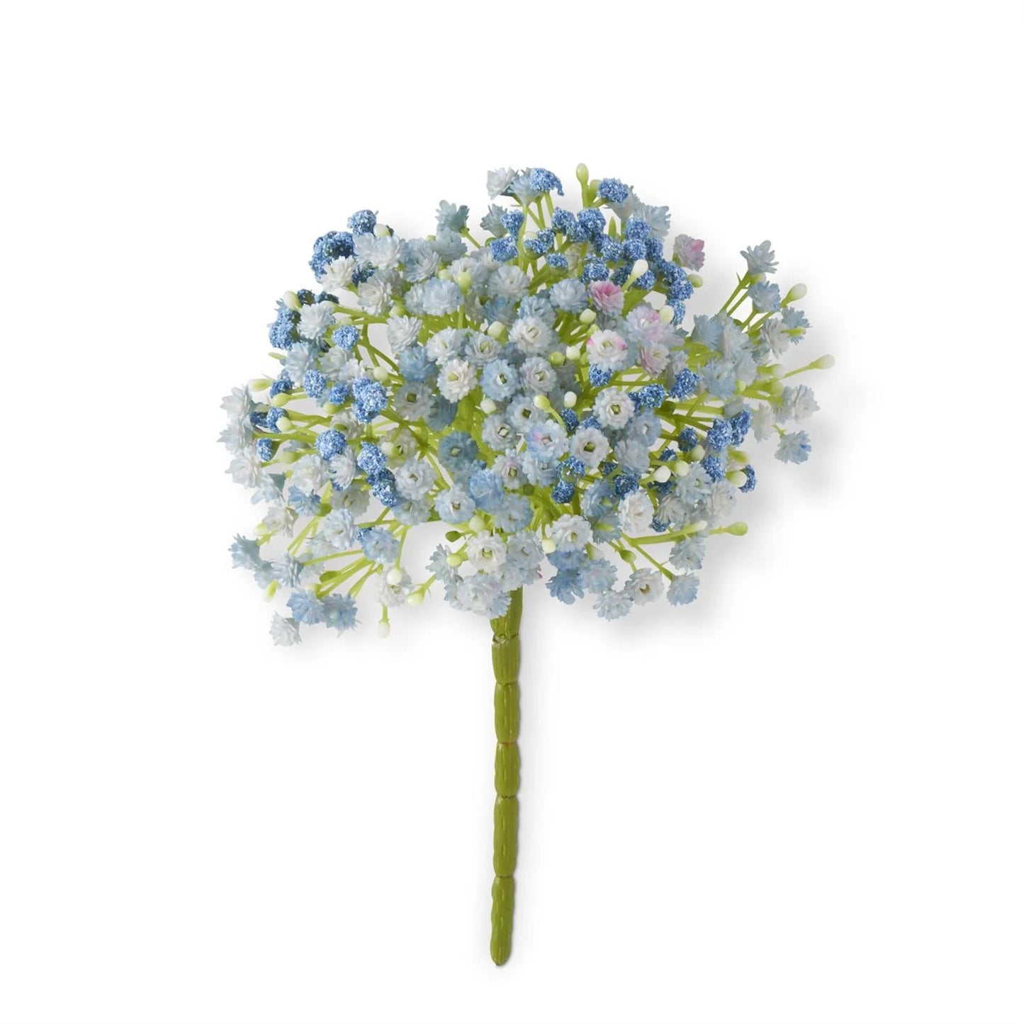 9 Inch Blue Babys Breath Pick