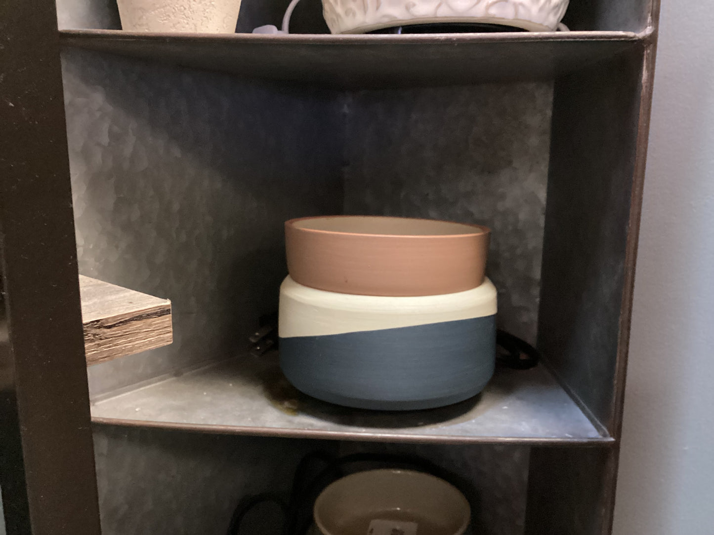 Warmer, Terracotta & Navy