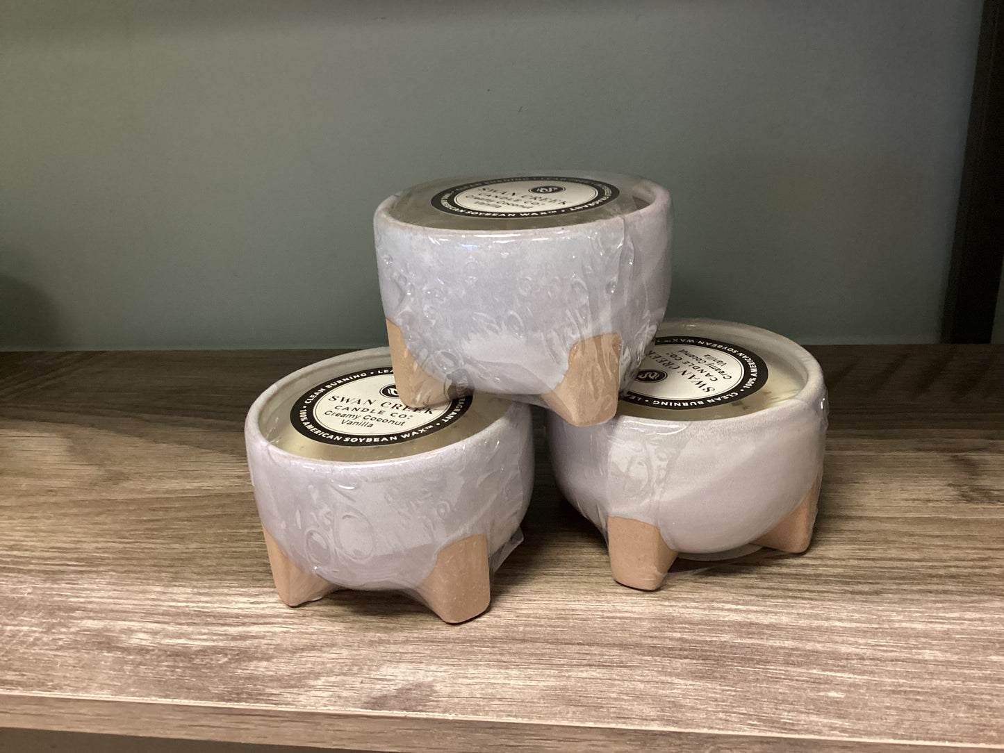 Creamy Coconut Vanilla, Eclectic Footed Bowl