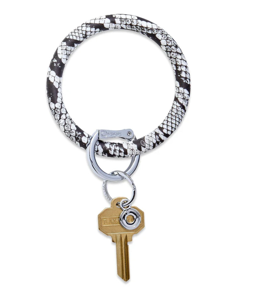 Big O Key Ring, Silicone Tuxedo Snakeskin