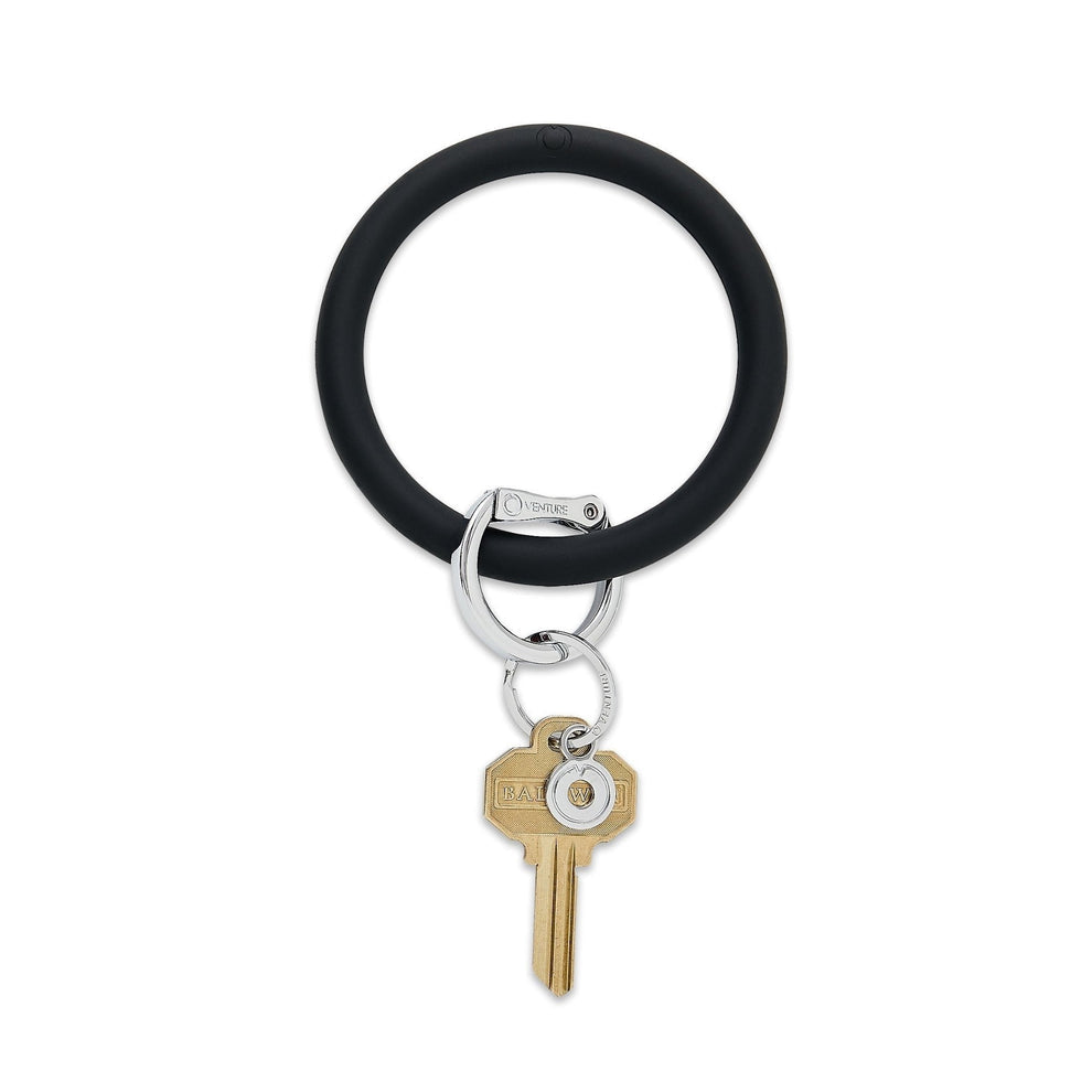 Big O Key Ring, Silicone Back In Black