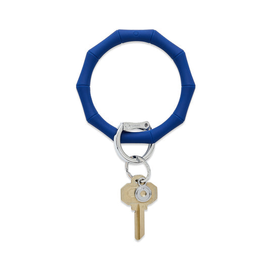 Big O Key Ring, Silicone Midnight Navy Bamboo