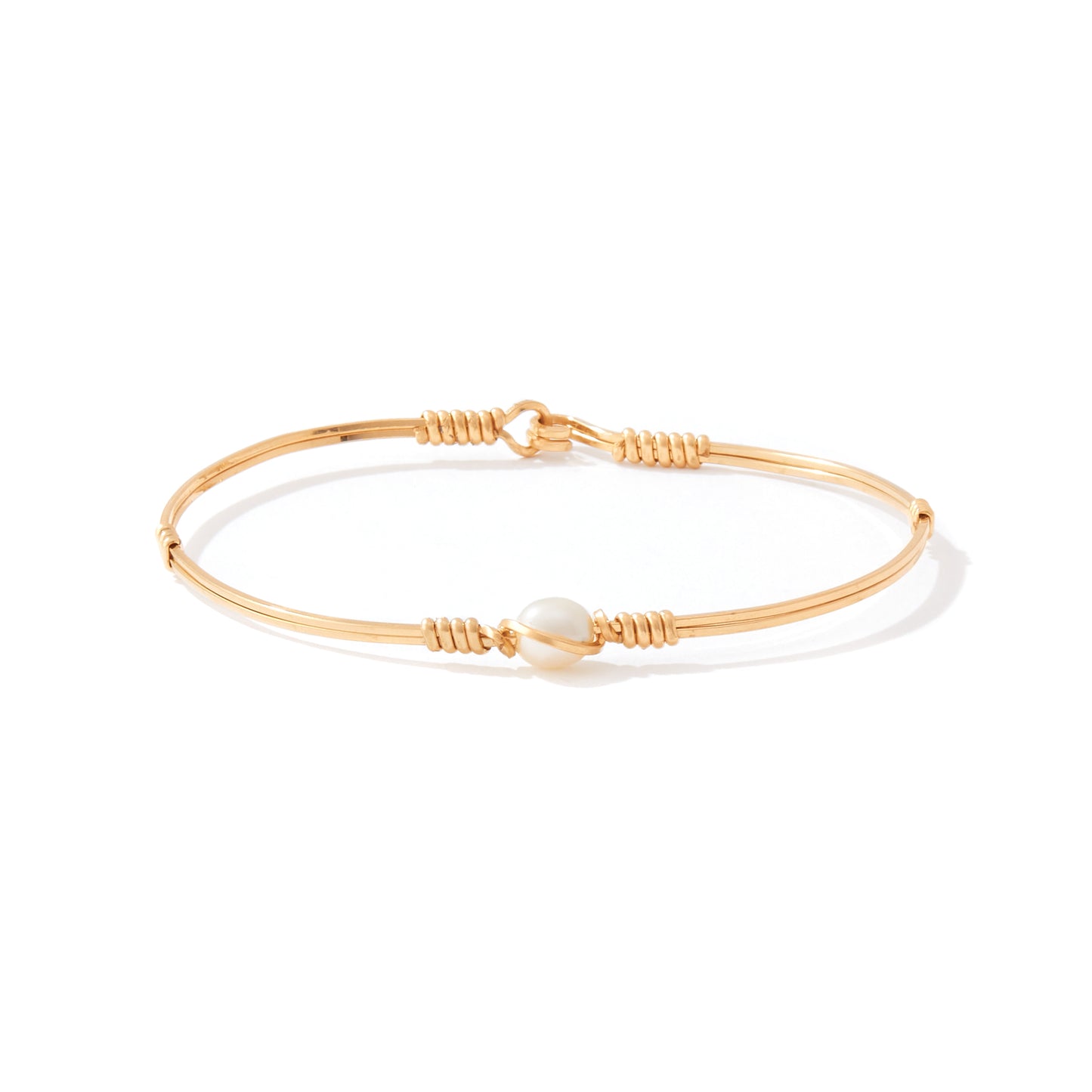 Breathe Bracelet Gold - Pearl Stone
