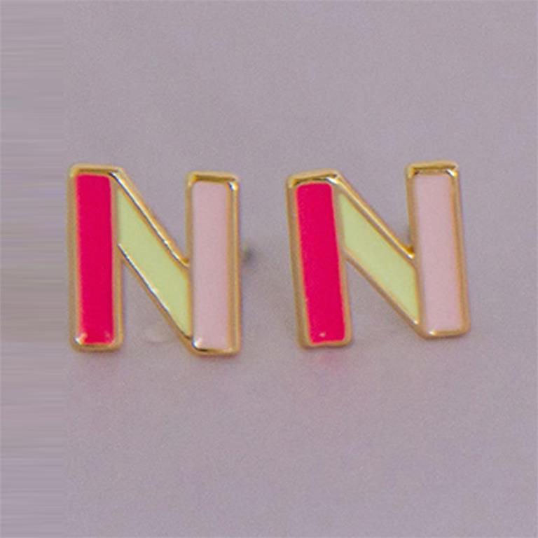 Olivia Initial Earrings N