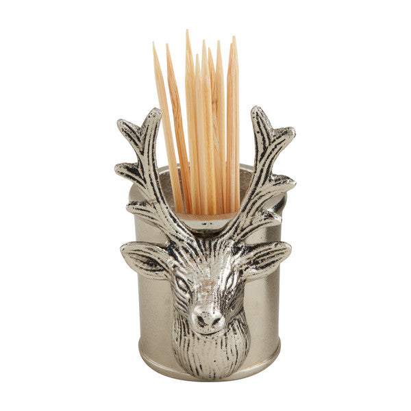 Toothpick Holder W Deer Head