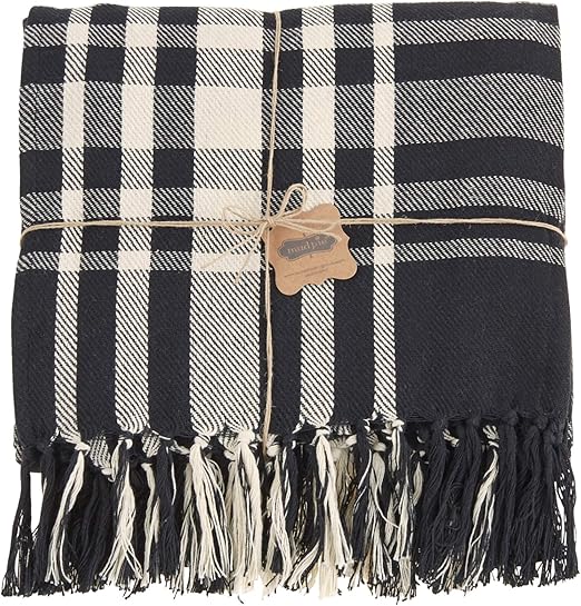 Black White Checkered Blanket