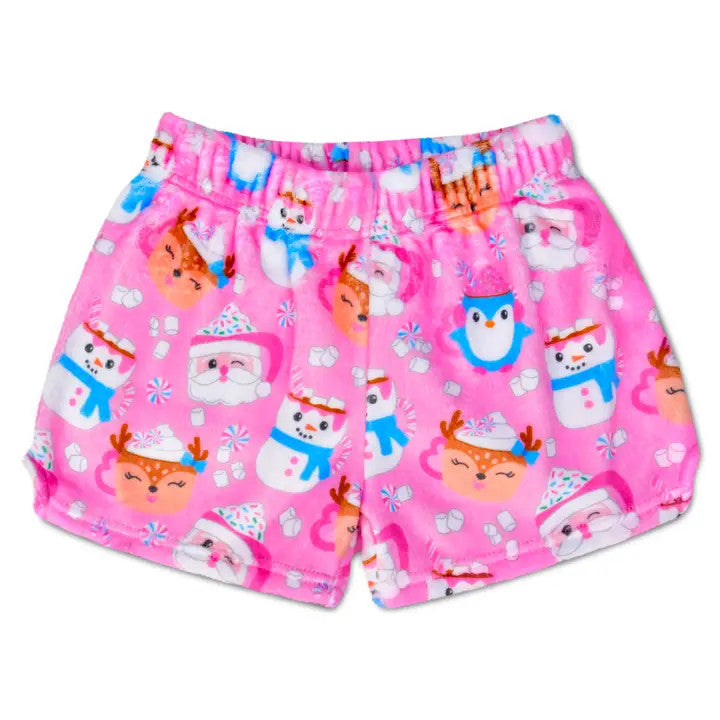 Merry Mugs Plush Shorts S