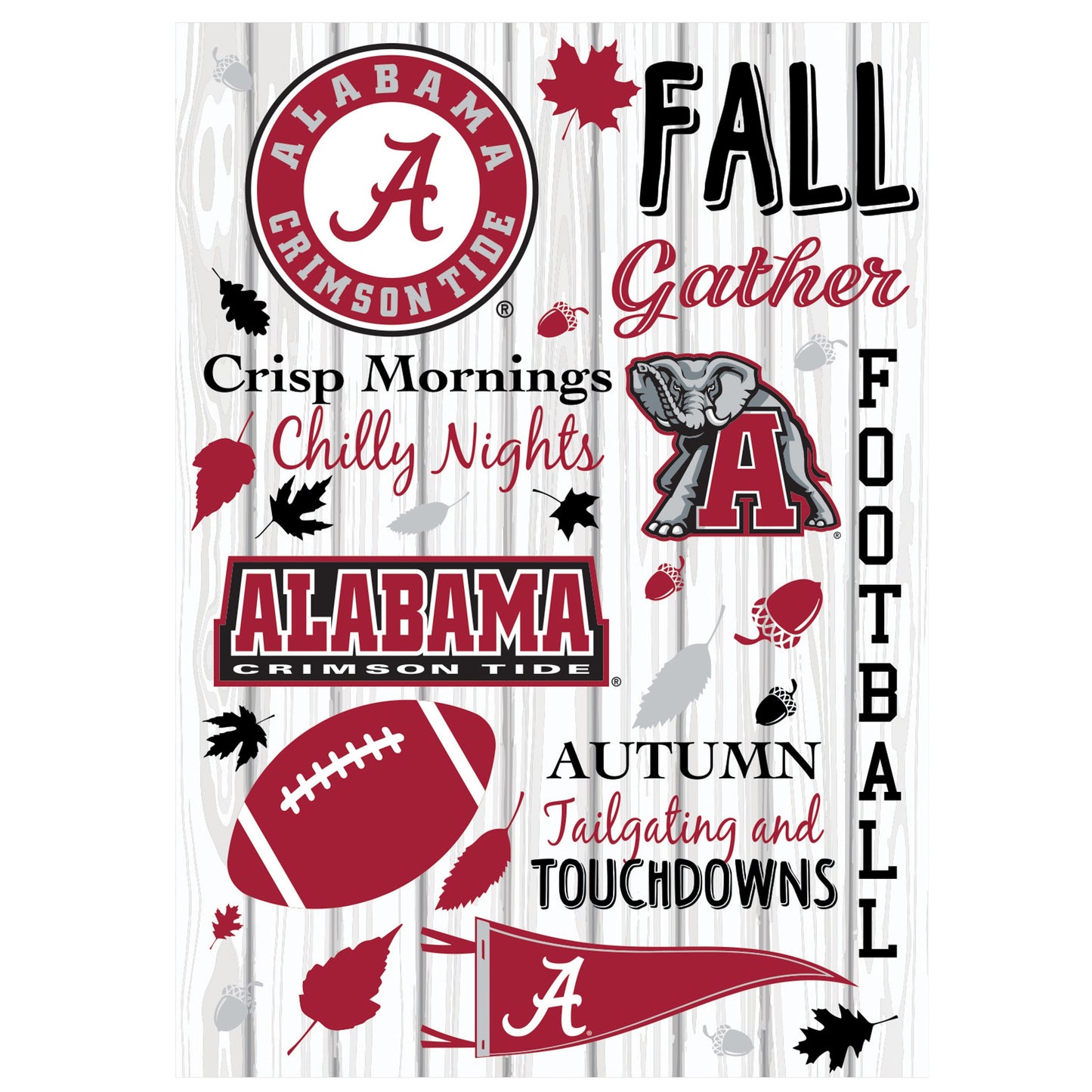 House Flag, University of Alabama Moire Flag