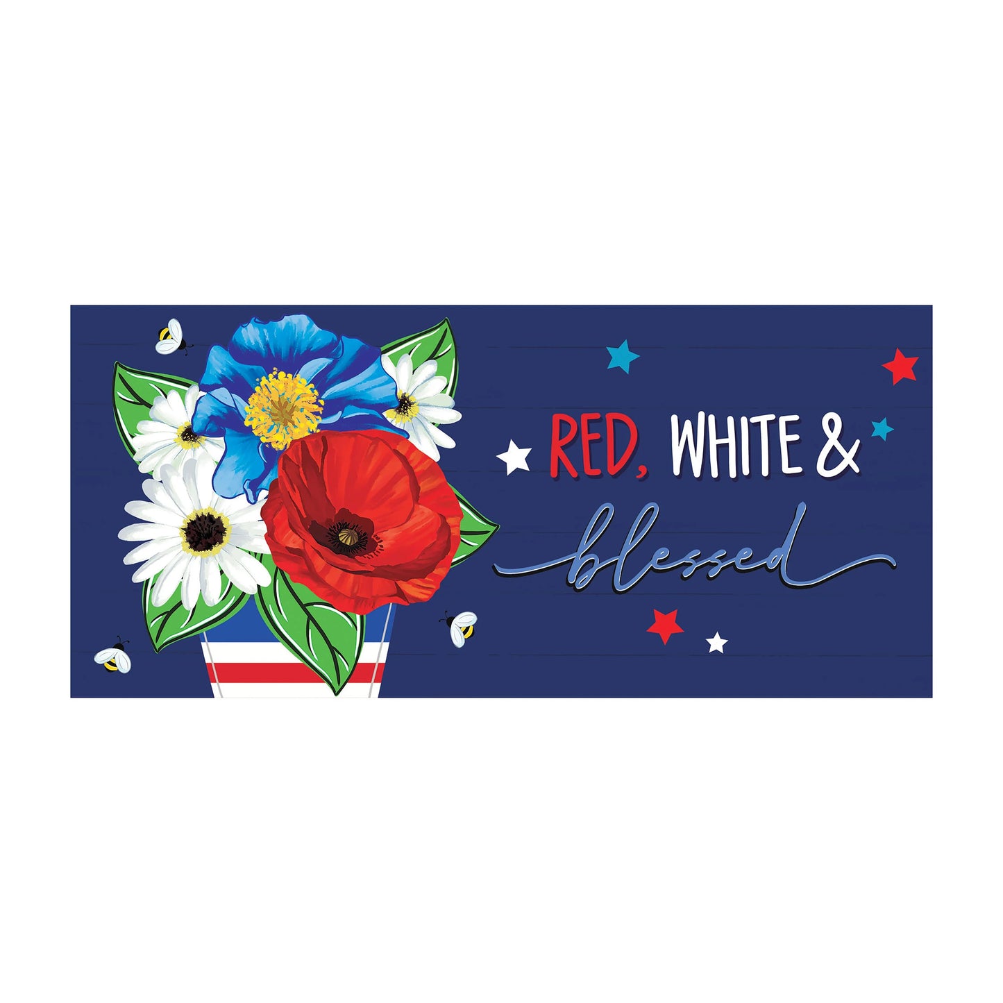 Red, White, & Blue Blessed Sassafras Switch Mat