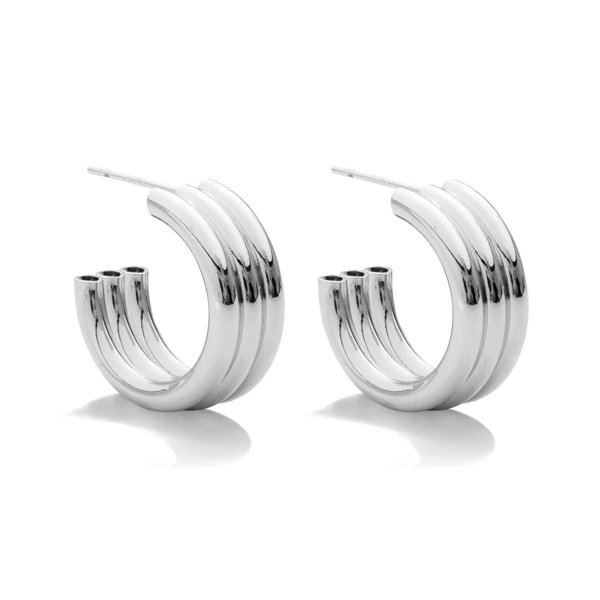 Triple Hoops, Silver