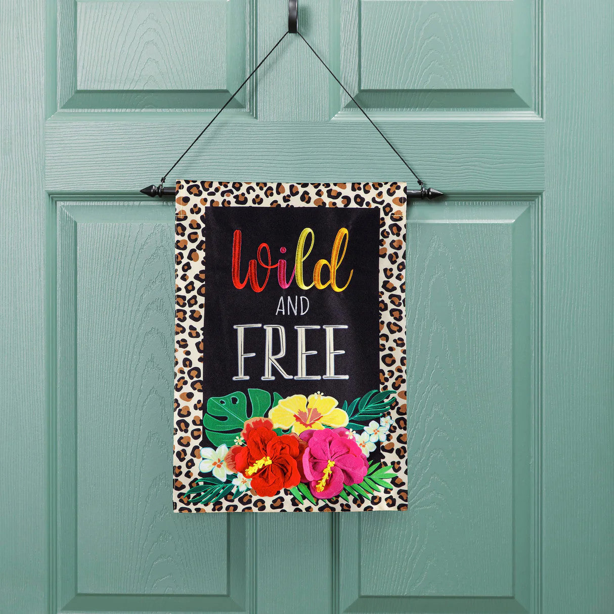 Metal Dowel Garden Flag Hanger