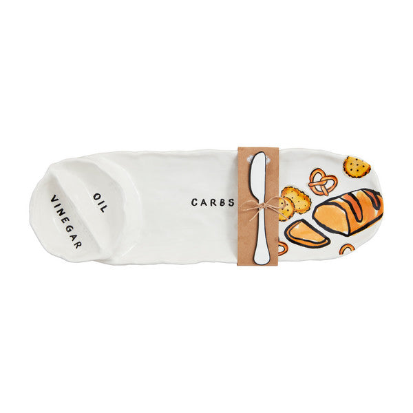 Oil Vinegar Bread Tray Set