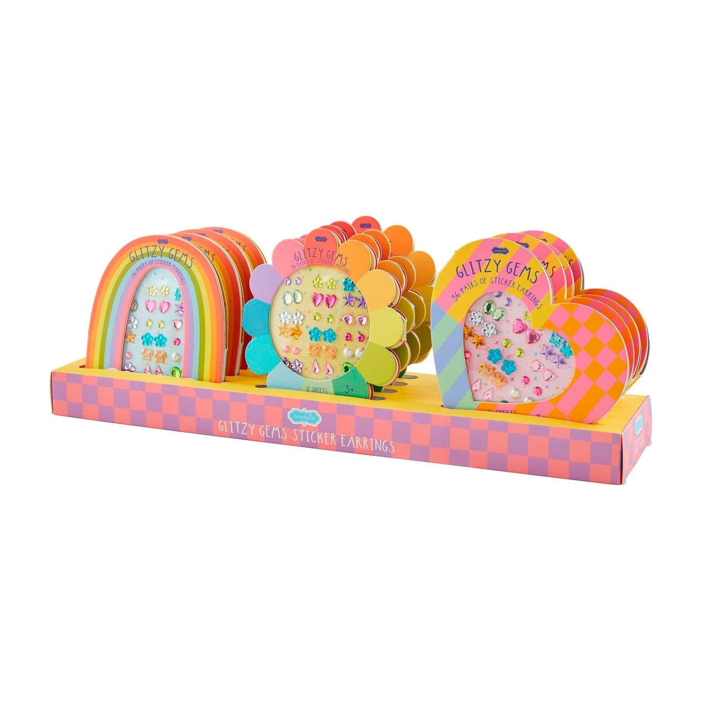 Sticker Earrings & Mirror Set, Heart