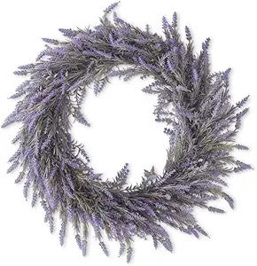 24 Inch Purple Lavender Wreath
