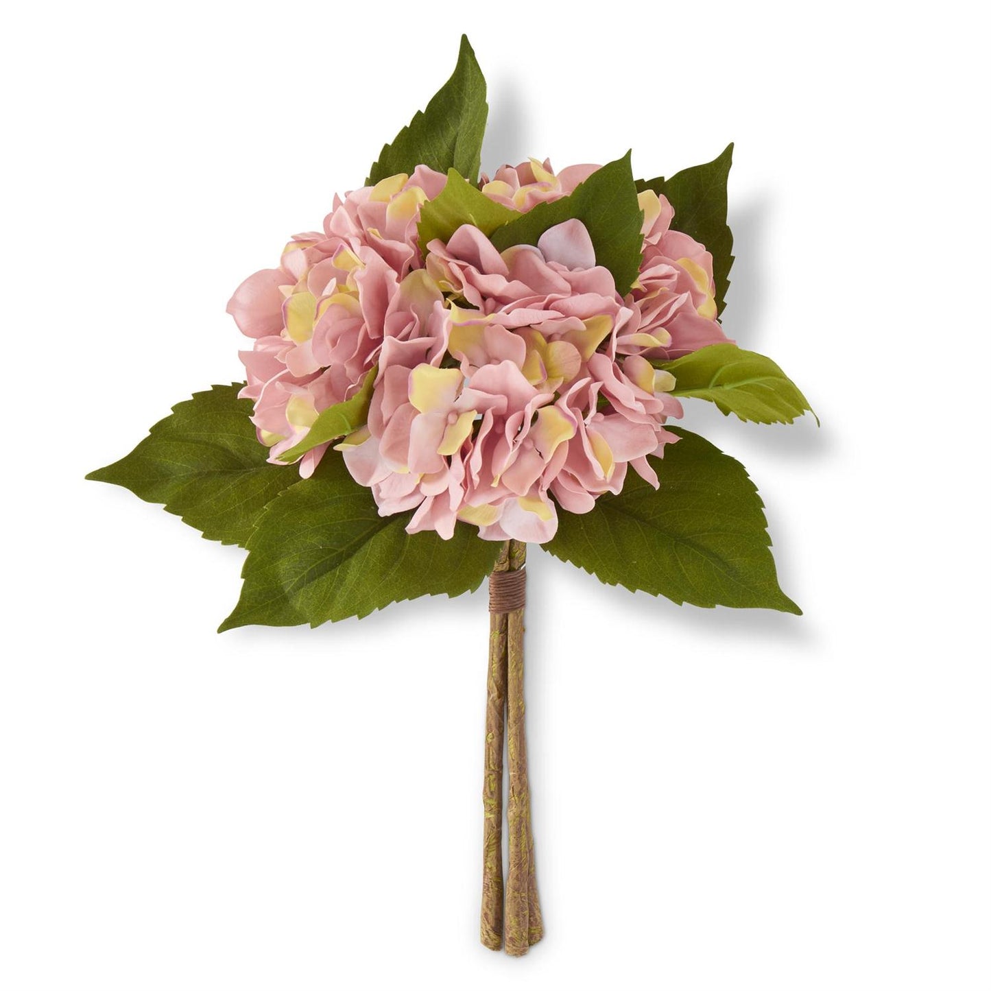 15 inch Pink Hydrangea Bundle-3 Stem