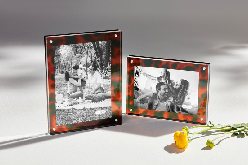 Small Tortoise Acrylic Block Frame 4X6