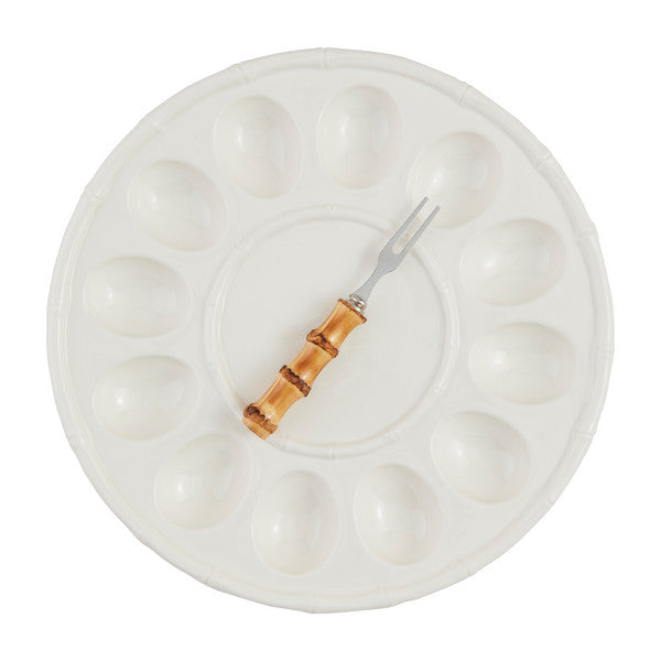 Bamboo Deviled Egg Tray