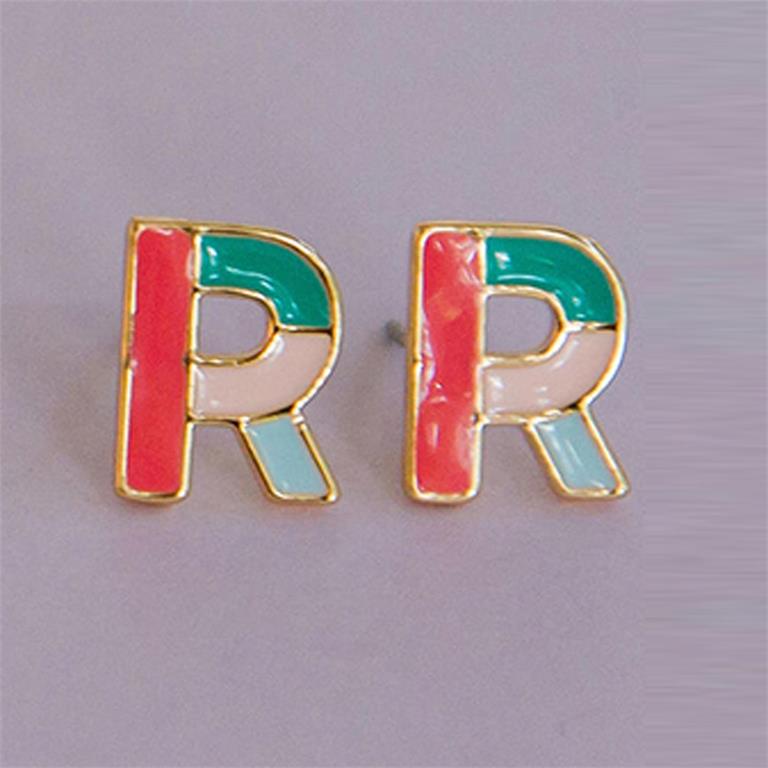 Olivia Initial Earrings R