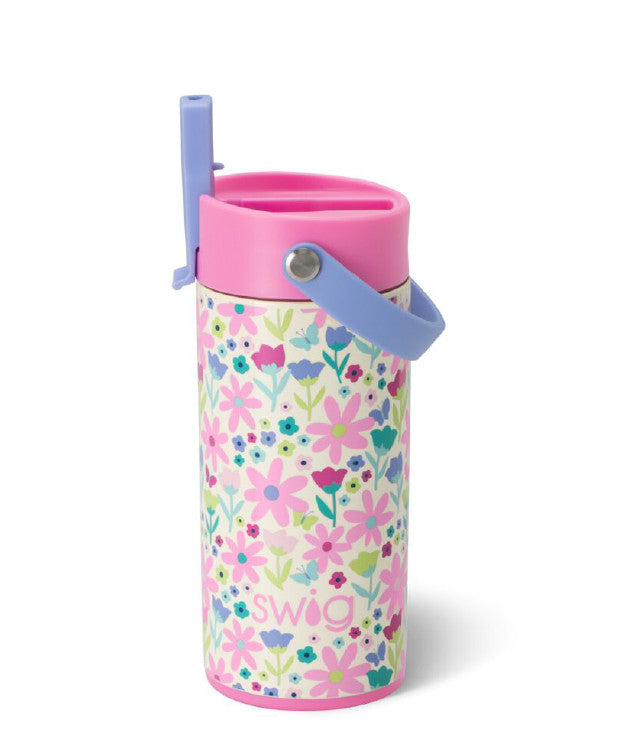 Flower Power Flip + Sip Slim Tumbler 12oz