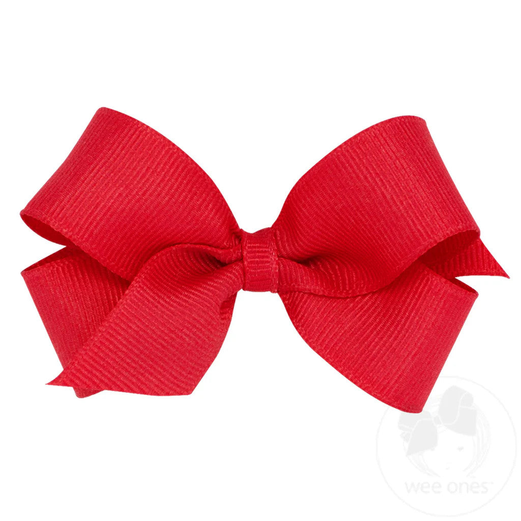 Mini Classic Grosgrain Bow, Red