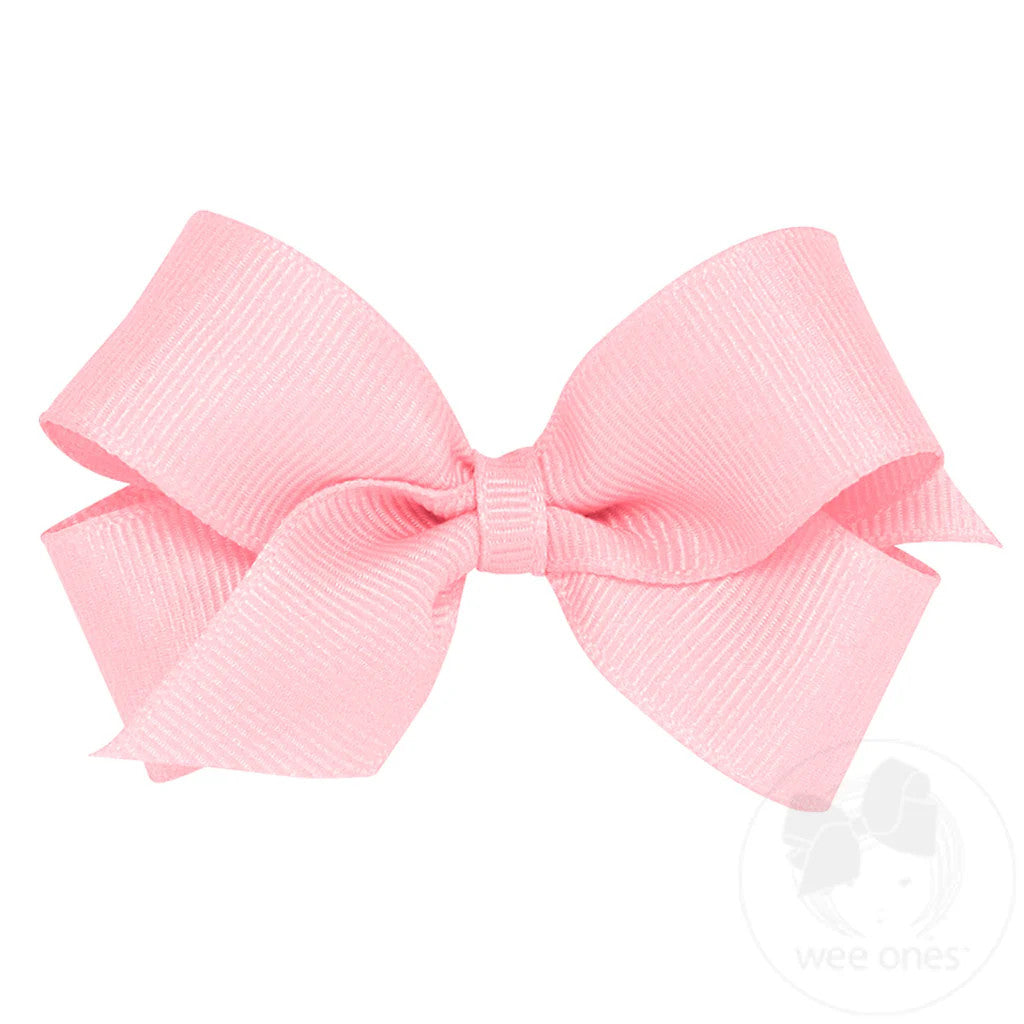 Mini Classic Grosgrain Bow, Light Pink