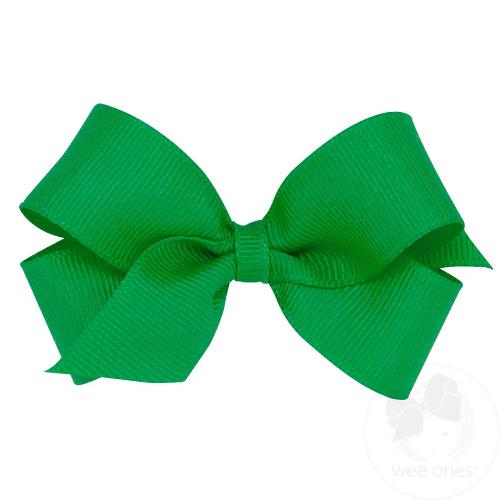 Mini Classic Grosgrain Bow, Green