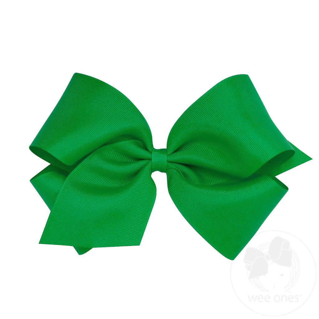 King Grosgrain Bow, Green