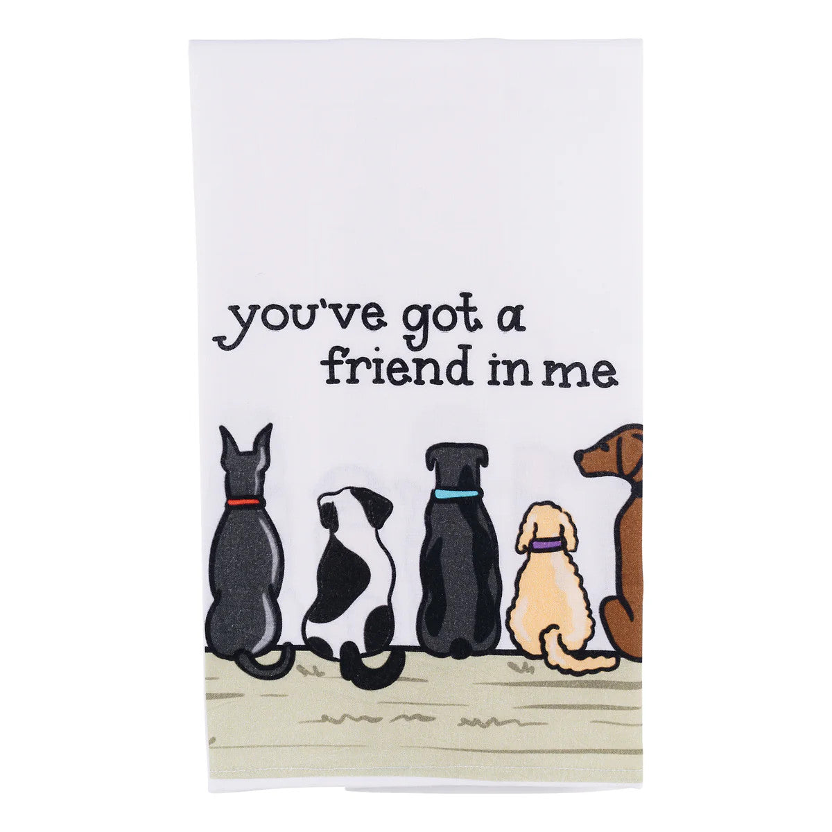 Dog Friend In Me Tea Towel